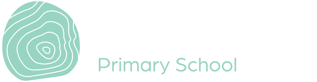 Mindalk Primary School logo with abstract design